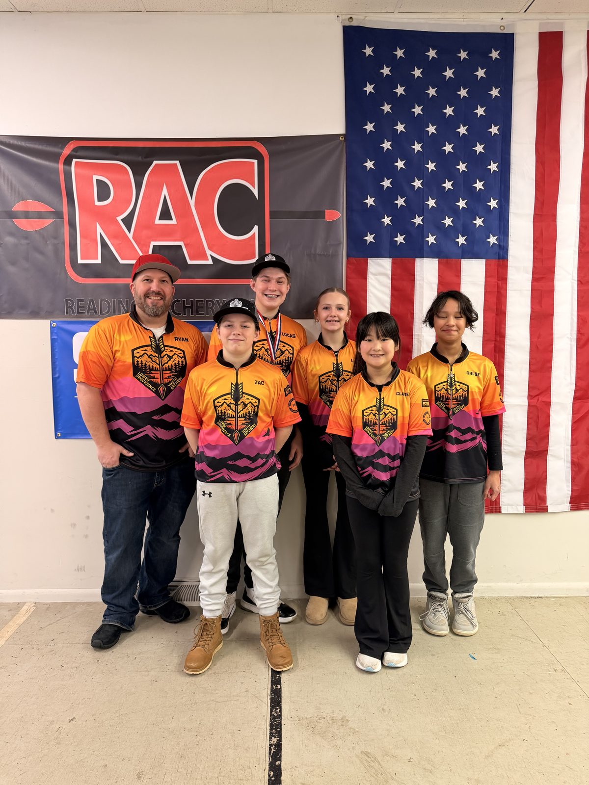 The team at the Reading Archery Club indoor regional